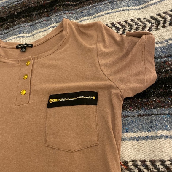 Tan Blouse - Picture 1 of 3